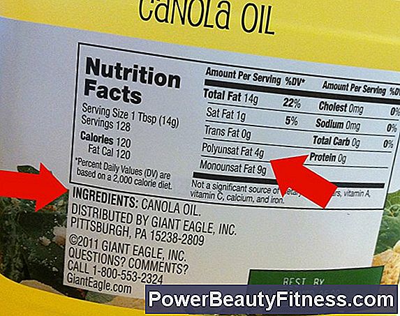 Nutritional Information For Vegetable Oil